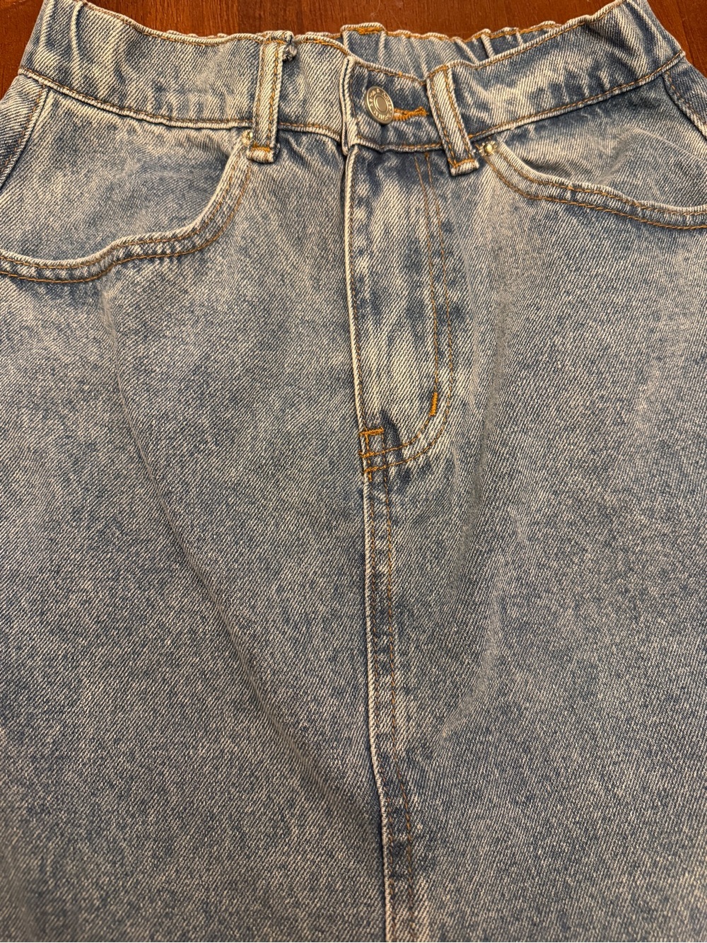 Aaron & Amber washed denim maxi skirt - Picture 9 of 9